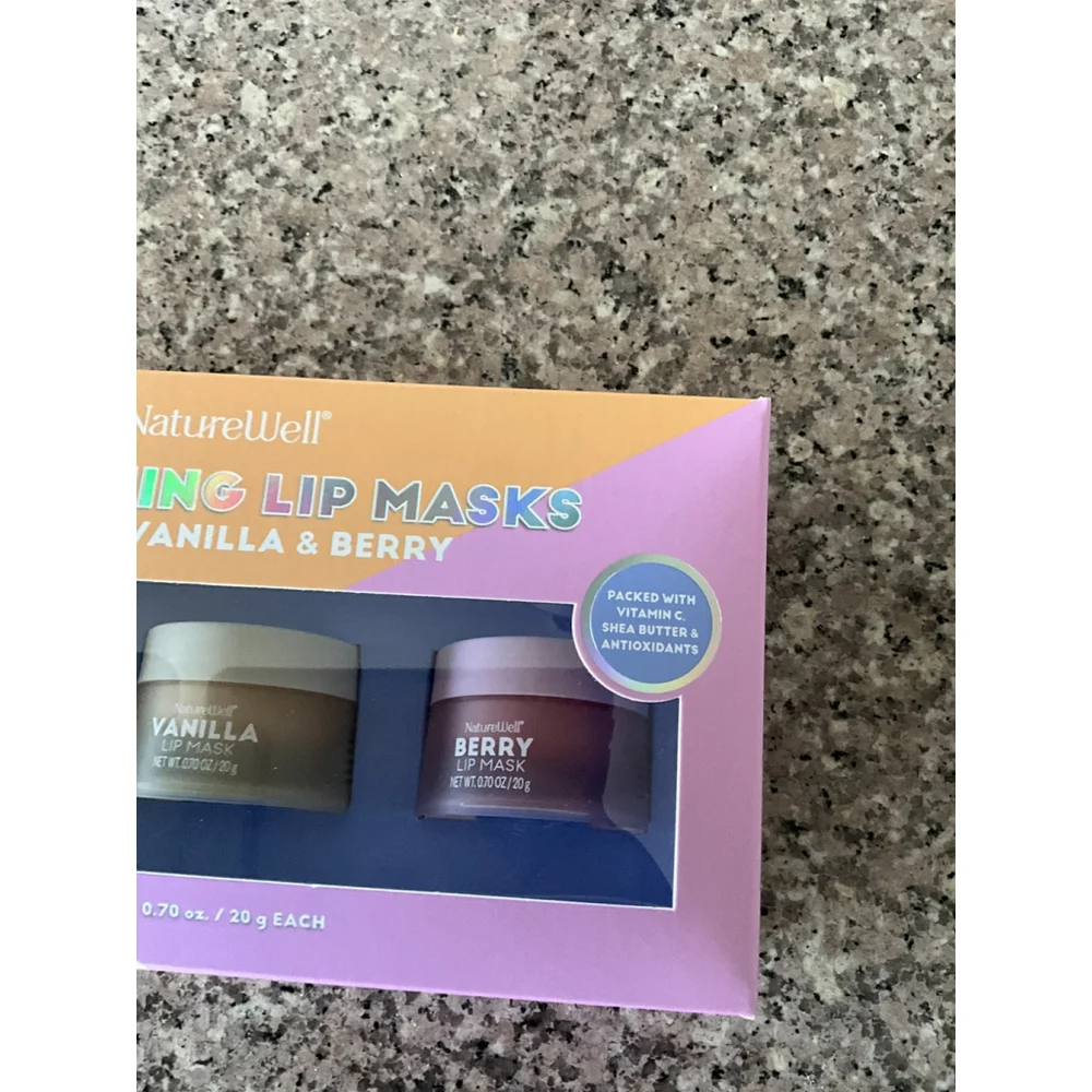 NatureWell Hydrating Lip Masks, Mango, Vanilla & Berry Flavors
